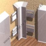 Угол внутренний для алюминиевого плинтуса PKGISP 70 / 100